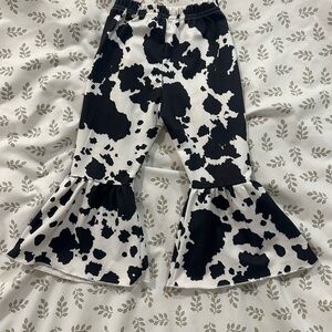 Stylish Black and White Kids Flared Bottoms